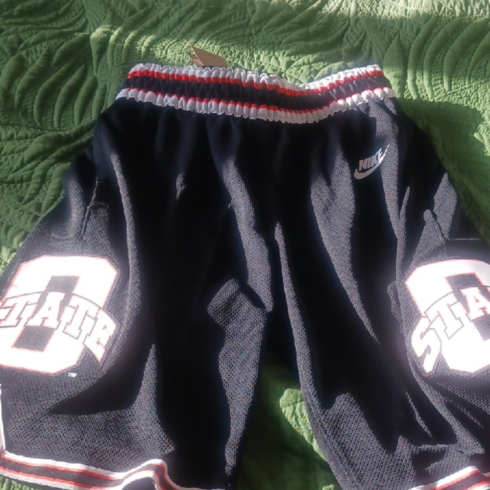 Nike Black Athletic Shorts with Vibrant Waistband